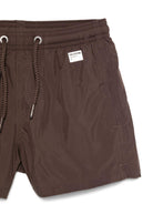 Costume per bambino MC2 Saint Barth Kids marrone con toppa con logo sul retro JEA0012 01659L MC2 ST. BARTH KIDS 