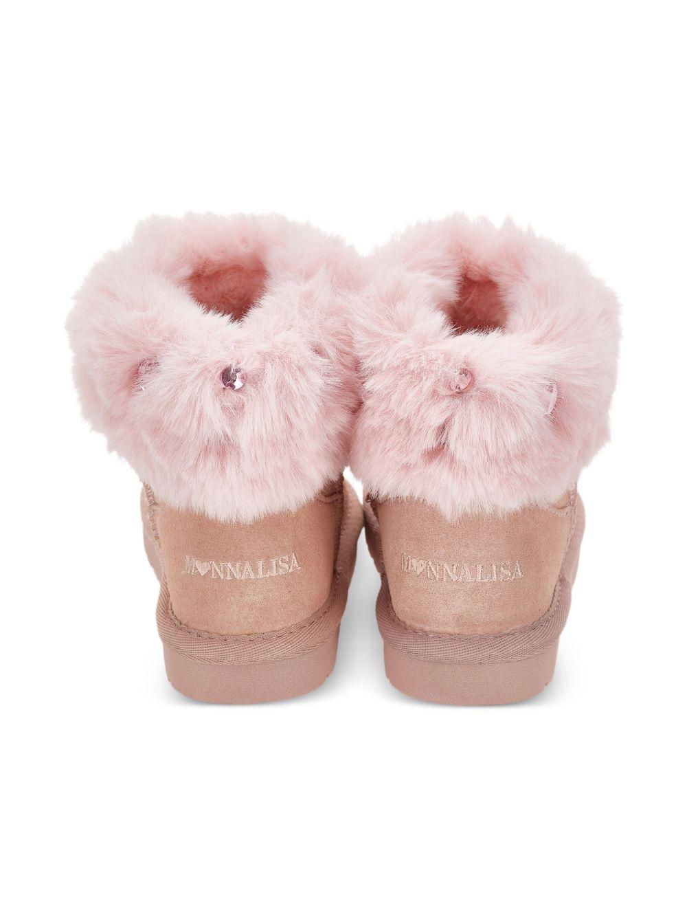 Stivali per bambina Monnalisa rosa con punta tonda 8CF004 6702 0090 MONNALISA 