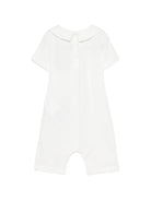 Tutina per neonati Moschino Kids bianca con colletto alla Peter Pan MMY03YLAA03 10063 MOSCHINO KIDS 