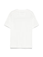 T-shirt con logo per bambino C.P. Company Kids bianco con orlo dritto CUM00ILAA17 10135 C.P.COMPANY KIDS 