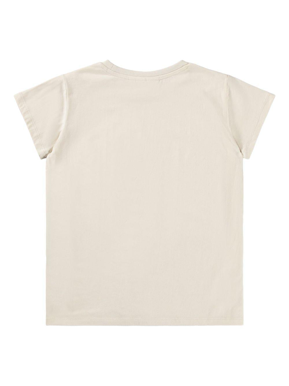 T-shirt Ranva per bambina Molo beige con motivo a cuori 2S26A217 8894 MOLO KIDS 