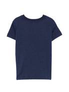 T-shirt per bambini Moschino Kids blu con stampa Teddy Bear HUM05OLAA03 40016 MOSCHINO KIDS 