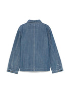 Giacca per bambina C.P. Company Kids in denim con stampa CUA003L0E31 81161 C.P.COMPANY KIDS 