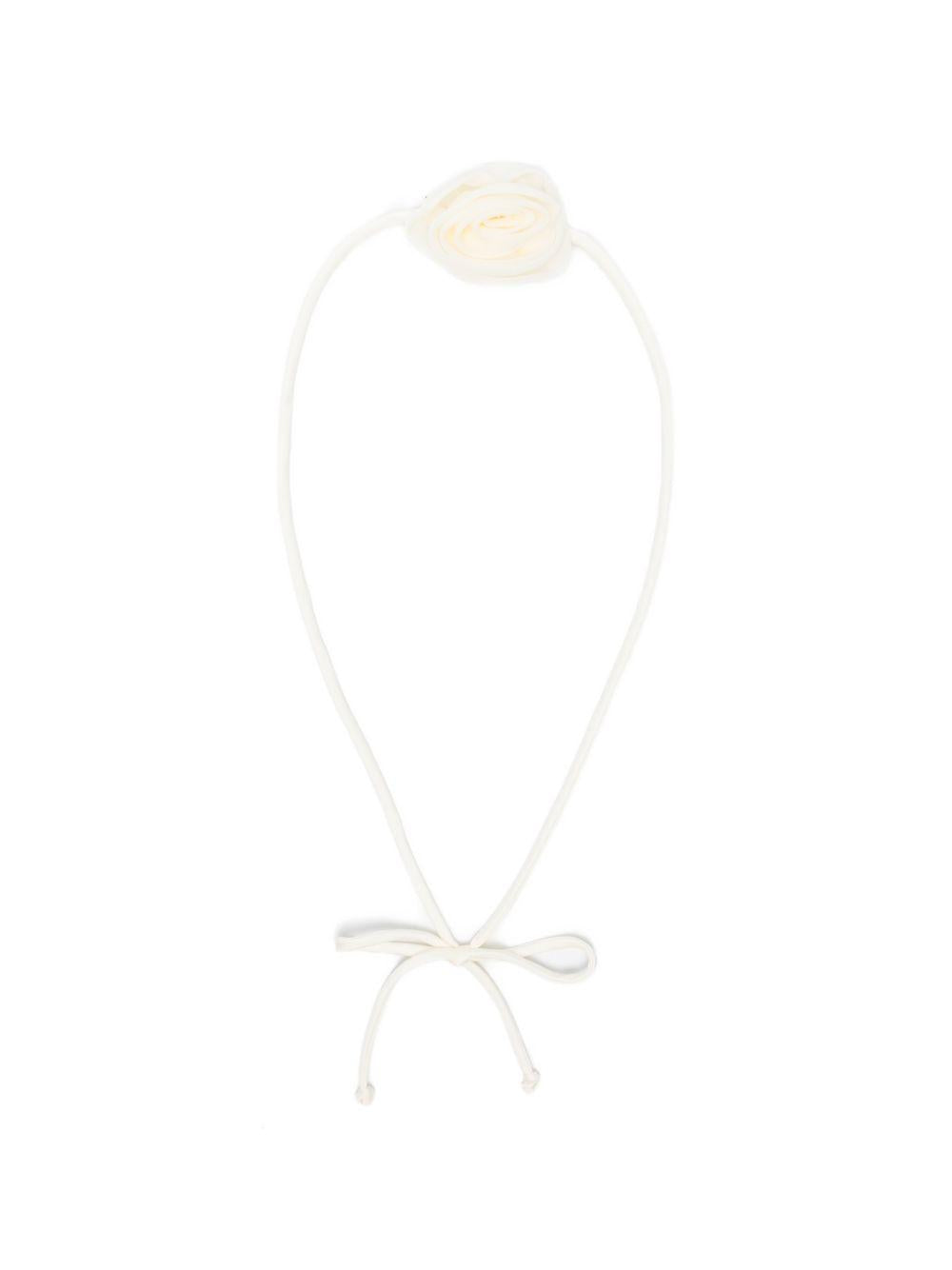 Collana choker per bambina Alberta Ferretti Kids bianca con dettaglio fiore R9G001 7140 0035 ALBERTA FERRETTI KIDS 