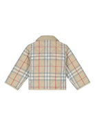 Giacca per neonato Burberry Kids beige con motivo a quadri 8108532 A2205 BURBERRY KIDS 