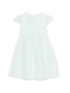 Abito per bambina Emporio Armani Kids verde con ruches EG000814 AF21205 U9044 EMPORIO ARMANI KIDS 