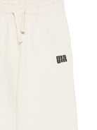 Pantaloni per bambino MSGM Kids bianchi con stampa del logo F5MSJUFP053 MS041 MSGM KIDS 