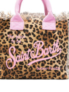 Borsa tote Colette MC2 Saint Barth animalier con manici rosa COL0001 02591L MC2 ST. BARTH KIDS 