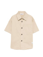 Camicia per bambino Paolo Pecora Kids beige con colletto classico PP4309 BEIGE PAOLO PECORA KIDS 
