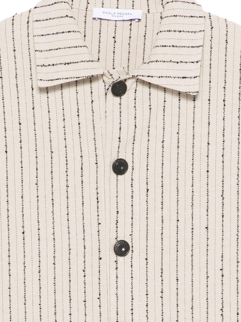Camicia per bambino Paolo Pecora Kids beige a righe PP4308 BEIGE PAOLO PECORA KIDS 