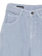 Pantaloni per bambino Emporio Armani Kids azzurro chiaro con bottoni e zip EB001490 AF26401 U9366 EMPORIO ARMANI KIDS 