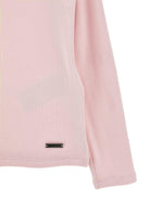 Maglione per bambina Monnalisa Kids rosa con lavorazione in maglia coste 17HLUC 8212 094F MONNALISA KIDS 
