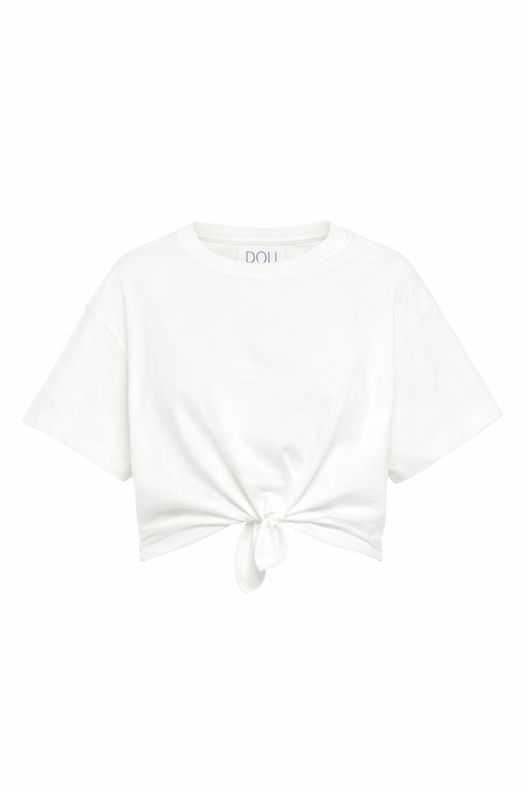 T-shirt per bambina Douuod Kids bianca con nodo DY8A11 Z3708 101 DOUUOD KIDS 