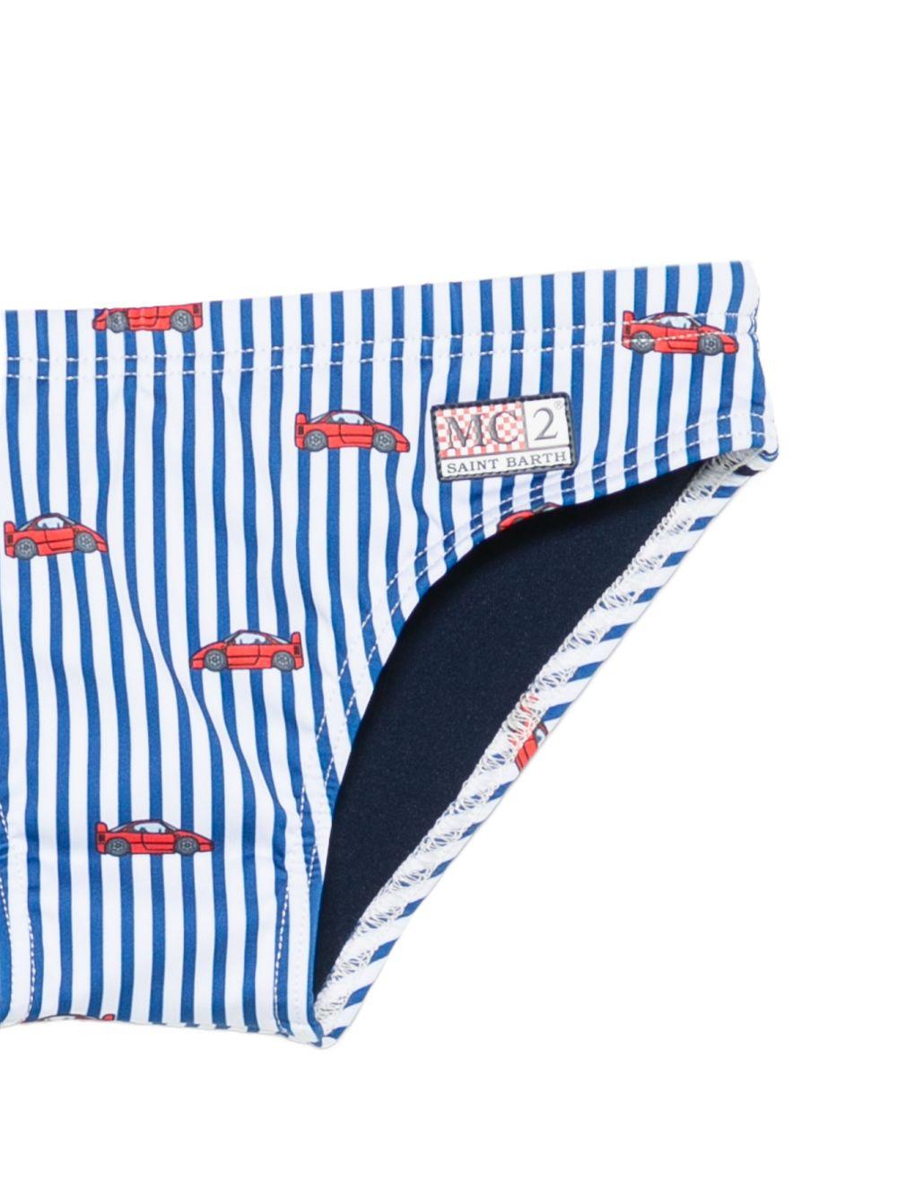 Costume per bambino MC2 Saint Barth Kids multicolore con design a righe BIL0001 01075L MC2 ST. BARTH KIDS 