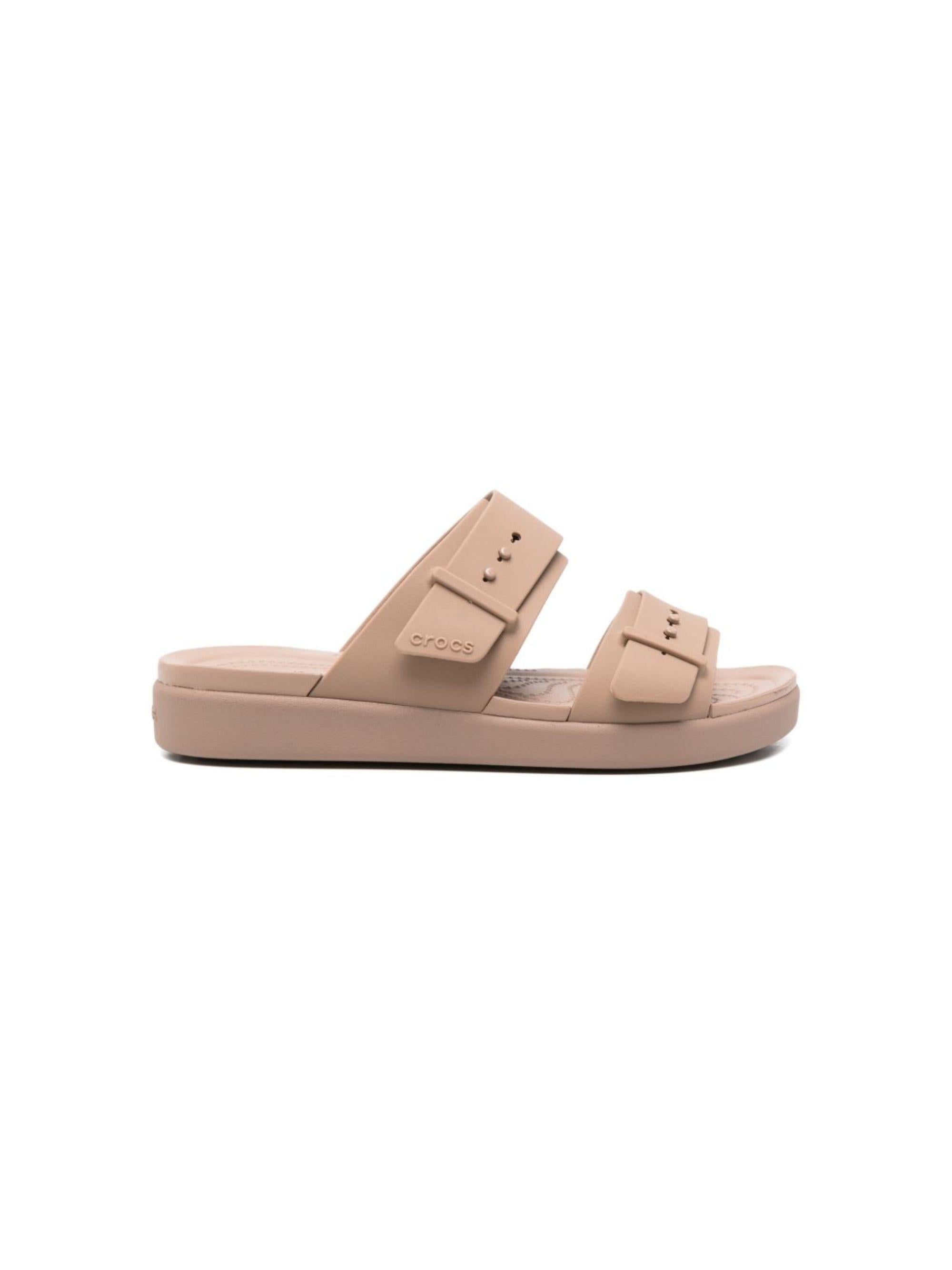 Ciabatte per donna Brooklyn Crocs beige con doppio cinturino 211215 LATT CROCS 