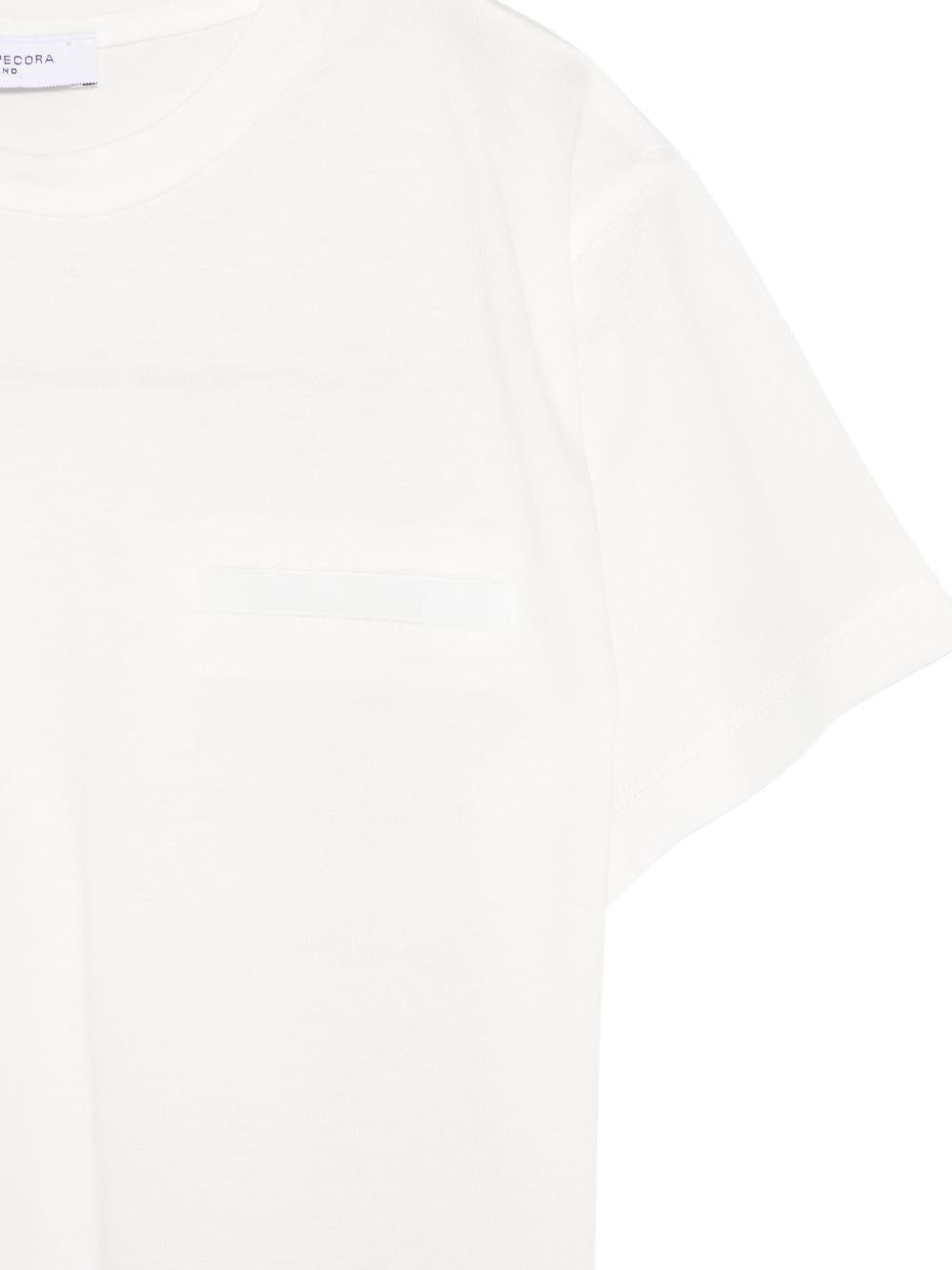 T-shirt per bambino Paolo Pecora Kids bianco con taschino PP4213 GESSO PAOLO PECORA KIDS 