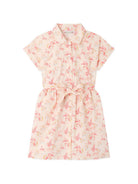 Abito per bambina Bonpoint beige con stampa floreale P06GDRW00001 603 BONPOINT KIDS 
