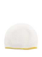 Berretto per neonati Gensami Kids bianco con finiture testurizzate CAP-APE-WE OFF WHITE GENSAMI KIDS 