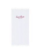 Telo mare MC2 Saint Barth azzurro e bianco con motivo a righe FOUL002 00938L MC2 ST. BARTH KIDS 