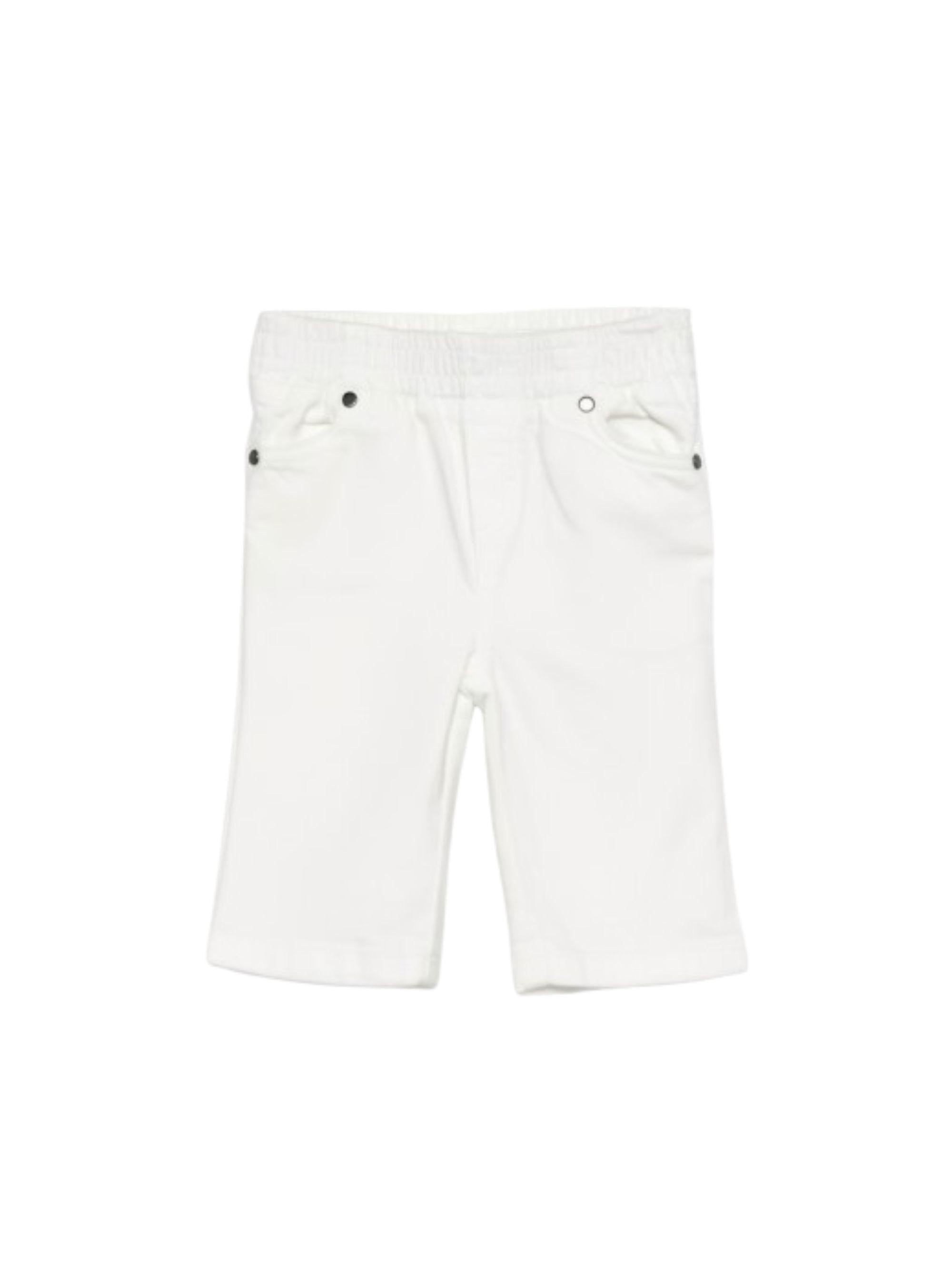 Jeans per neonato Stella McCartney Kids bianchi elasticizzati TY6150 Z0156 101 STELLA McCARTNEY KIDS 