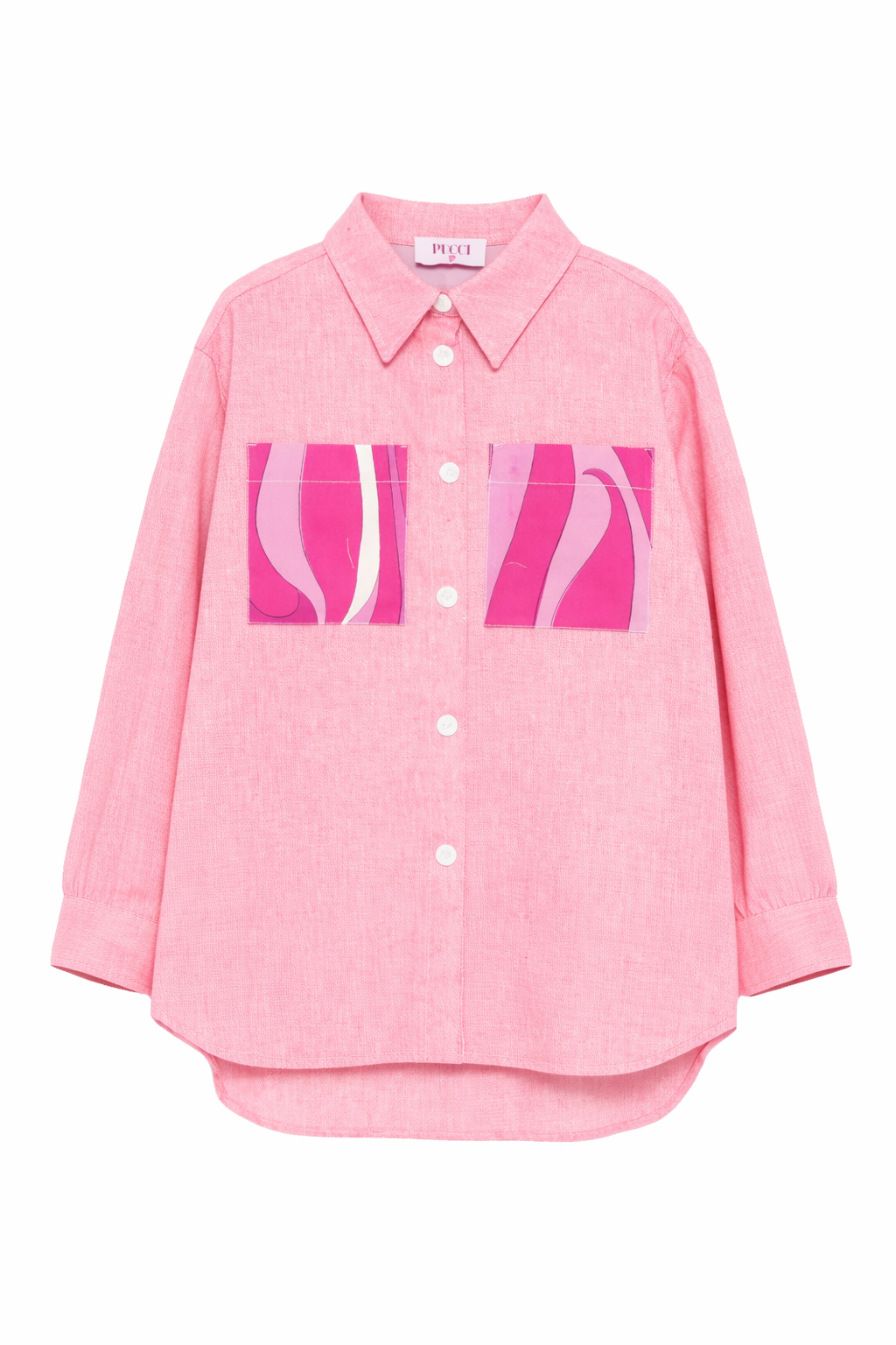 Giacca per bambina Emilio Pucci Junior rosa con taschino PY2A24 D0139 542 EMILIO PUCCI JUNIOR 