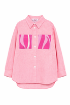Giacca per bambina Emilio Pucci Junior rosa con taschino PY2A24 D0139 542 EMILIO PUCCI JUNIOR 