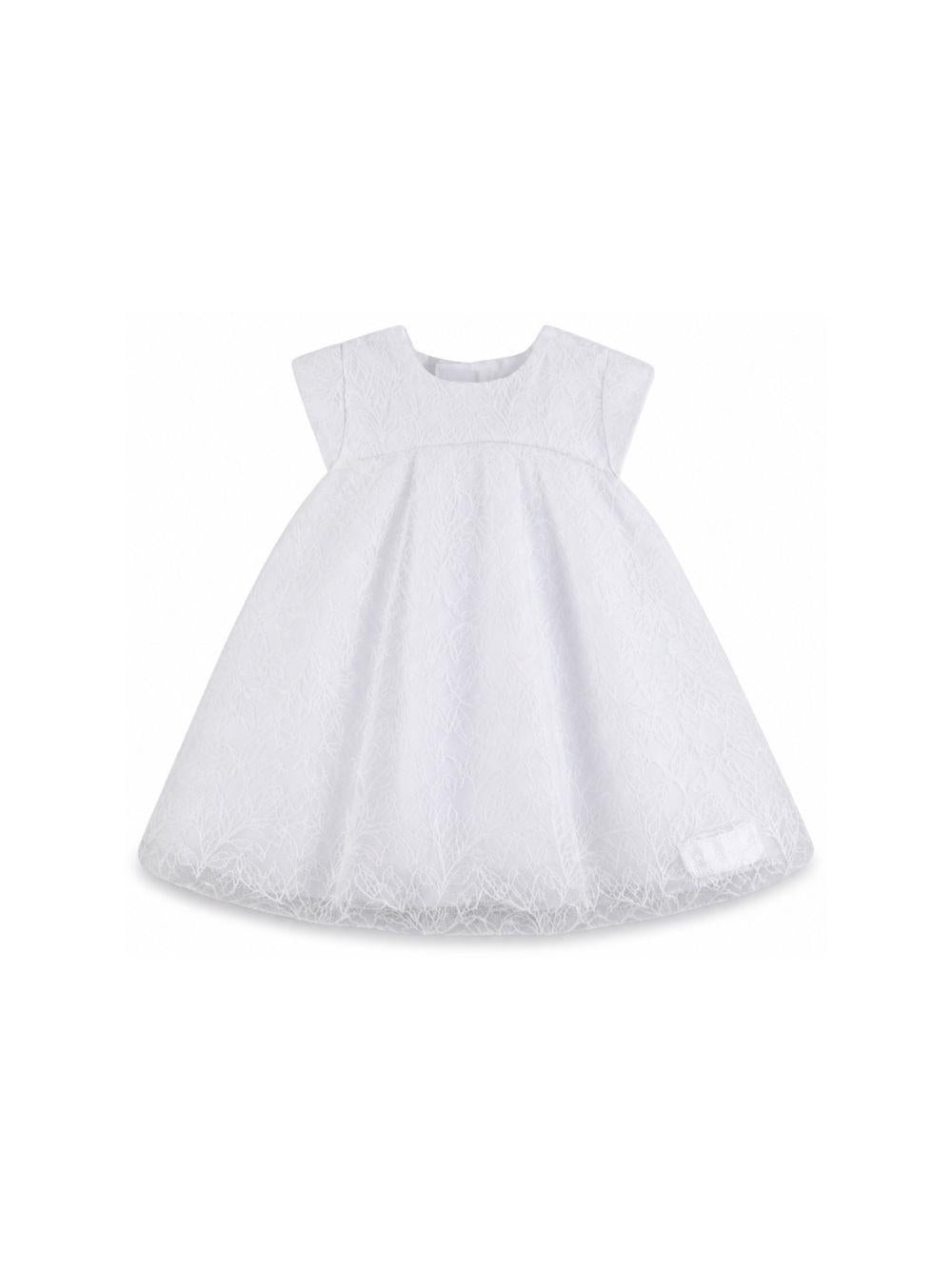 Abito per neonata Givenchy Kids bianco con ricamo floreale H31185 10P GIVENCHY KIDS 