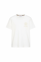 T-shirt per bambino Roberto Cavalli Kids bianca con logo sul petto CBP26090TS WHITE ROBERTO CAVALLI KIDS 
