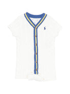 Tutina per neonato Polo Ralph Lauren Kids bianca con motivo Polo Pony 320B14085 001 Ralph Lauren kids 