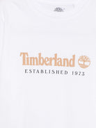 T-shirt per bambino Timberland Kids bianca con stampa logo T60968 10P TIMBERLAND KIDS 