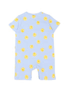 Set tutina e bavaglino per neonato Stella McCartney Kids azzurra con stampa all-over TYB530 Z3647 602MC STELLA McCARTNEY KIDS 