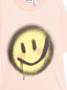 T-shirt per bambina Molo rosa con stampa smiley 2W25A204 9630 MOLO 