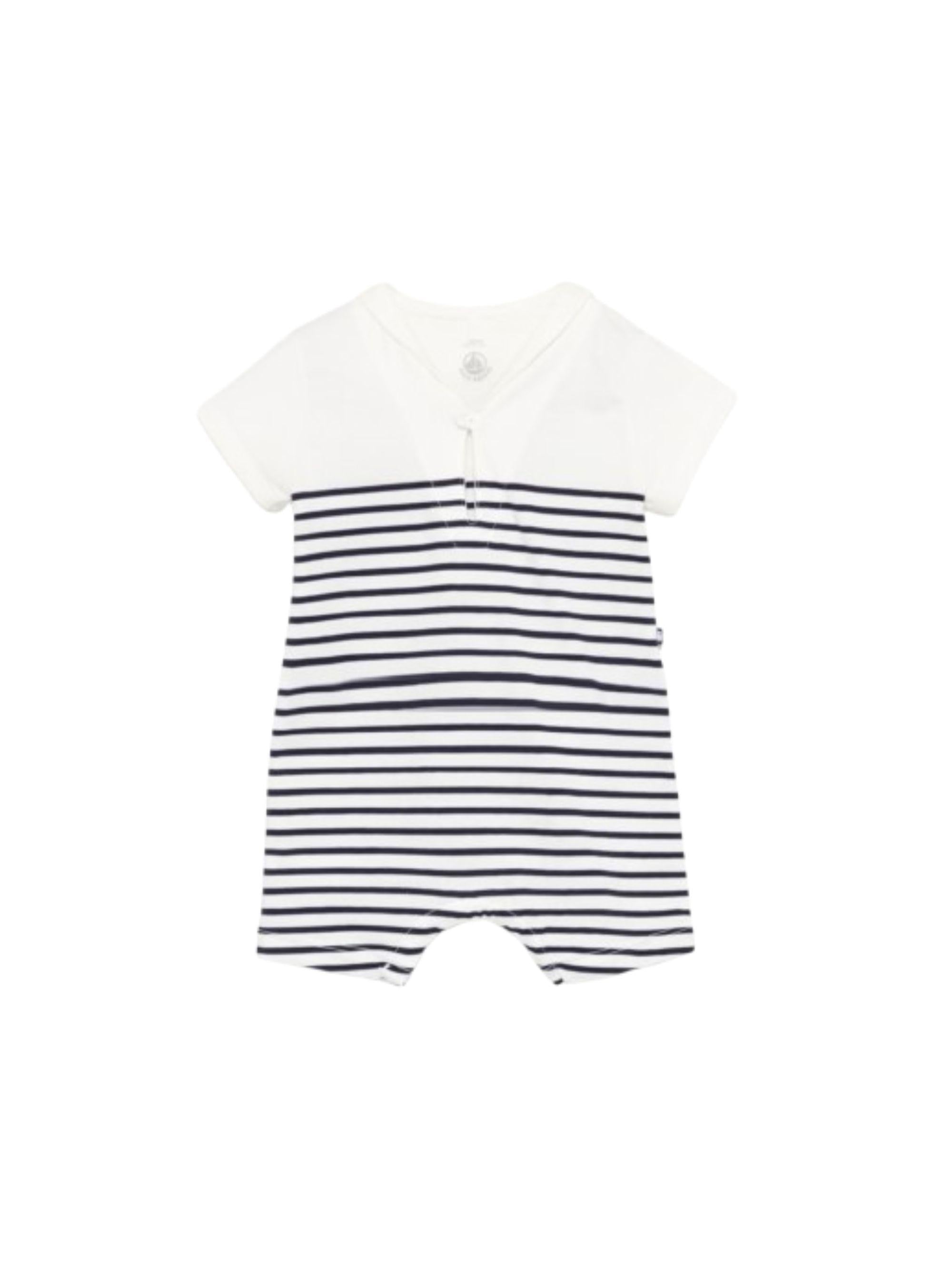 Tutina per neonato Petit Bateau multicolor con design a righe A0FI9 01 PETIT BATEAU KIDS 