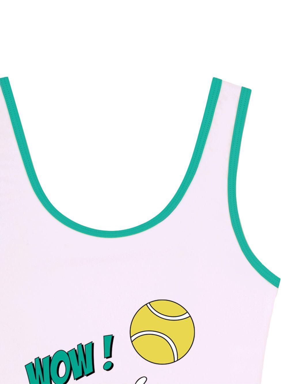 Costume da bagno per bambina The Marc Jacobs Kids x Disney rosa con stampa grafica W60756 475 THE MARC JACOBS KIDS 