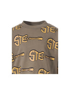 Felpa per bambino Stella McCartney Kids multicolore con stampa logo all-over TY4P50 Z3523 770MC STELLA McCARTNEY KIDS 