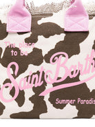 Borsa tote Colette MC2 Saint Barth animalier con manici rosa COL0001 00327L MC2 ST. BARTH KIDS 