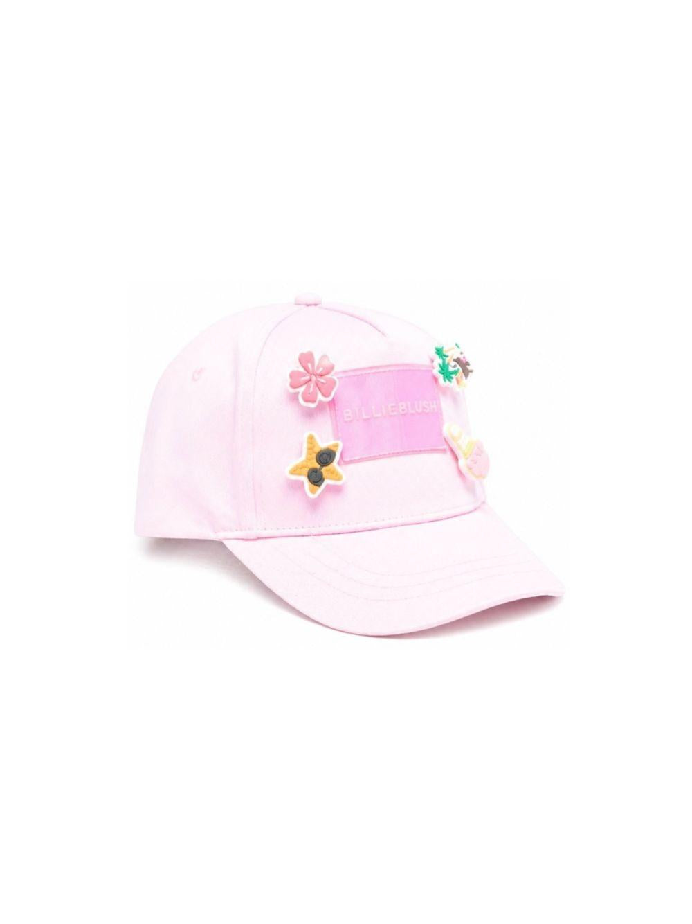 Cappello da baseball per bambina Billieblush rosa con decorazioni applicate U22010 46N BILLIEBLUSH KIDS 