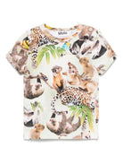 T-shirt Easy per neonati Molo multicolor con stampa 6S25A203 9292 MOLO 