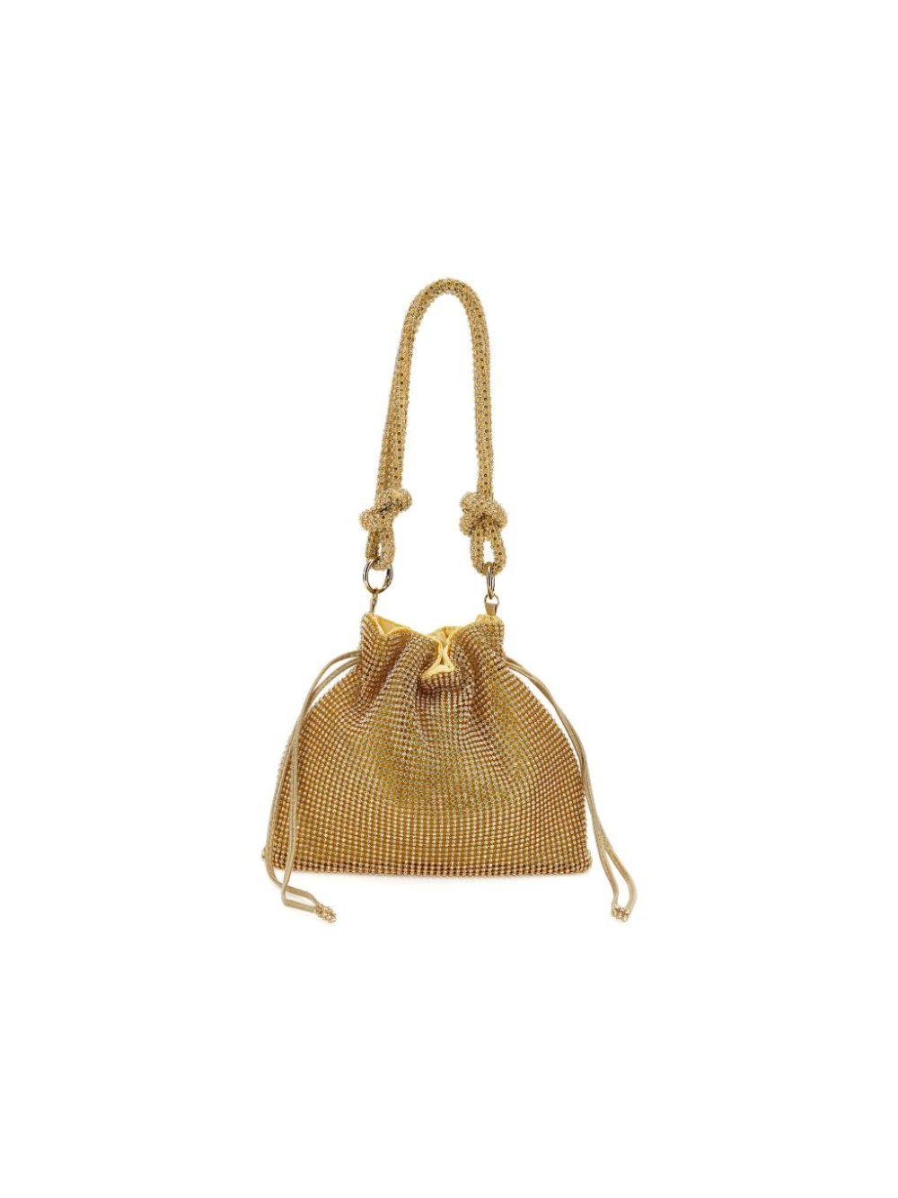 Borsa per bambina Monnalisa color oro con decorazione a paillettes 79G012RM 7783 0070 MONNALISA KIDS 