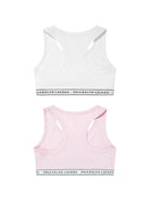 Set di 2 bralette per bambina Polo Ralph Lauren Kids bianco e rosa con banda logo 4P5038 001 Ralph Lauren kids 