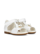 Sandali con placca logo D20082 A1328 87682 DOLCE & GABBANA KIDS 