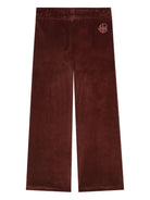 Pantaloni per bambina Chloé Kids rossi con vita elasticizzata con coulisse C20629 958 CHLOE' KIDS 