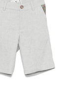 Shorts per bambino Etro Kids grigio con inserti paisley GY6P69 I0314 956 ETRO KIDS 