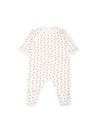 Tutina per neonata Petit Bateau bianca con stampa a cuori A0ARW 01 PETIT BATEAU KIDS 
