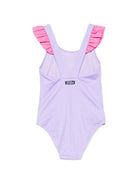 Costume da bagno per bambina MC2 Saint Barth Kids viola con stampa unicorno CARO001 03779L MC2 ST. BARTH KIDS 