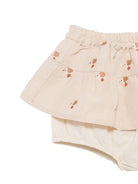 Gonna per neonata Donsje beige con ricamo uccellini all-over 3047001 00013 DONSJE KIDS 