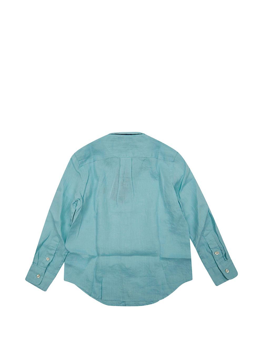 Camicia per bambino Polo Ralph Lauren Kids azzurra con motivo Polo Pony 322967600 506 Ralph Lauren kids 