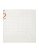 Coperta per neonati Fendi Kids bianca con logo ricamato colorato BUJ338 AVWW F0TU9 FENDI KIDS 