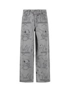 Jeans per bambino Stella McCartney Kids grigi con stampa grafica TY6P10 Z3544 909NE STELLA McCARTNEY KIDS 
