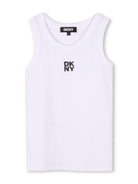Set due t-shirt per bambina Dkny Kids nero con stampa con logo sul davanti D62313 09B DKNY 